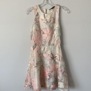 Floral Sleeveless Wedding Guest Dress